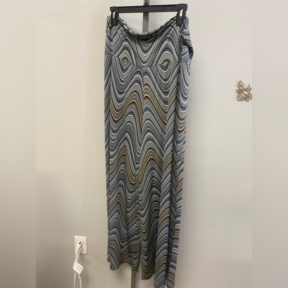 New Directions Women’s Pull On Wide Leg Print Pants Size XL